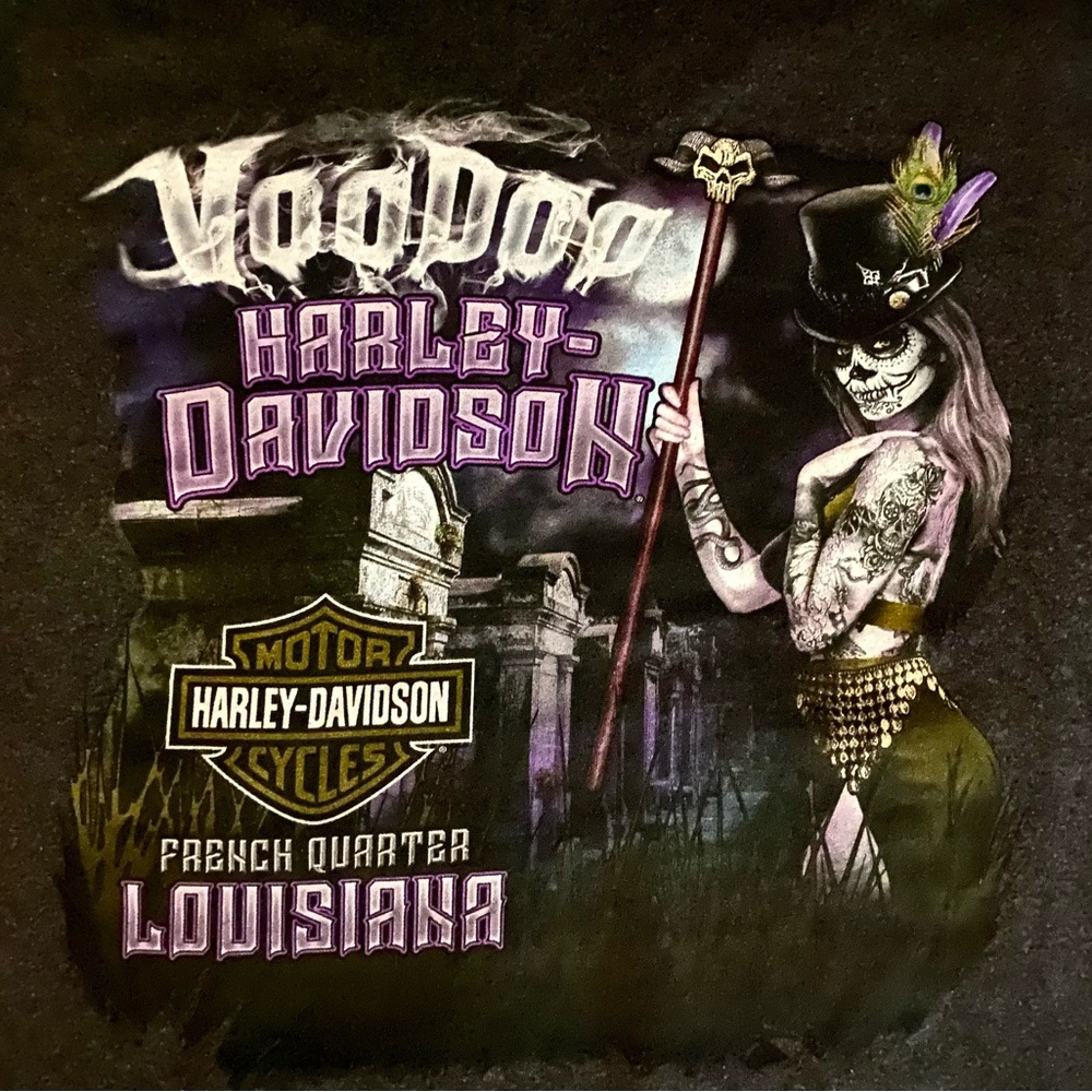 💀⚜️Mens HD Pocket Tee Voo-Doo Harley-Davidson ⚜️💀